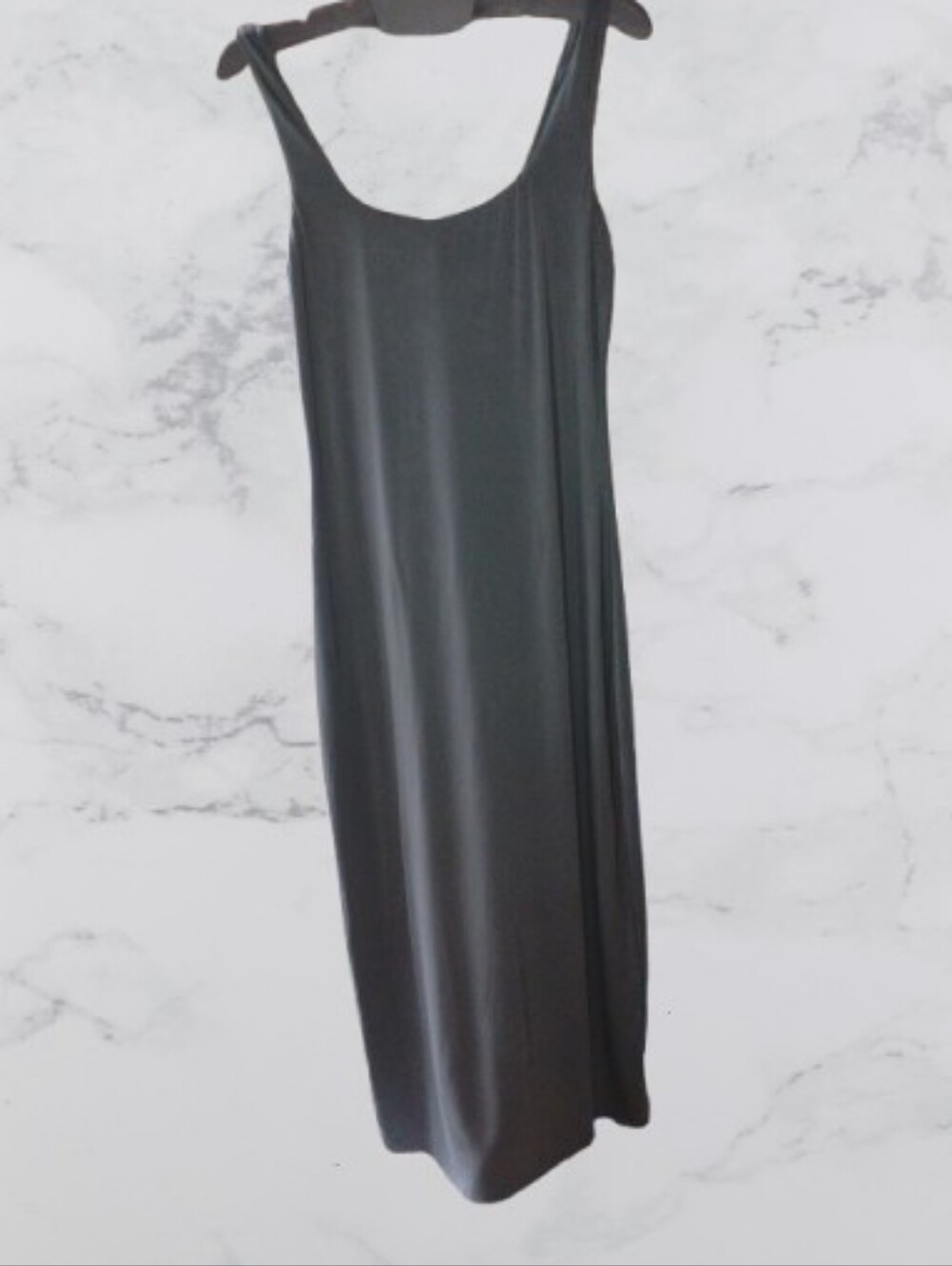NEW Gentle Fawn Chantelle Midi Dress  Dark Gray EcoVero Lined Bodycon Size M.